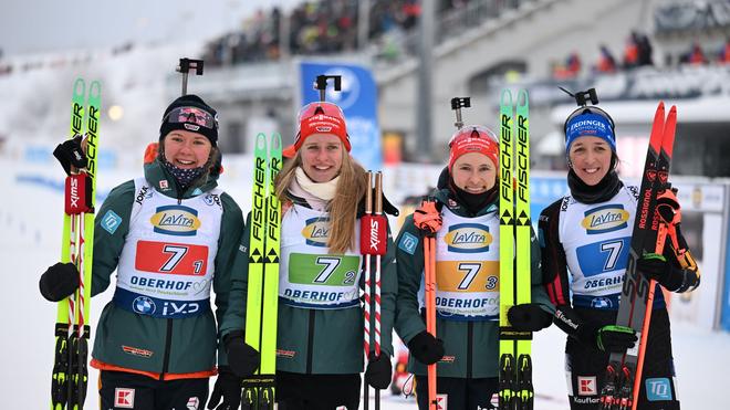 Heim-Weltcup: Die deutschen Biathletinnen holen das zweite Staffel-Podest des Winters.