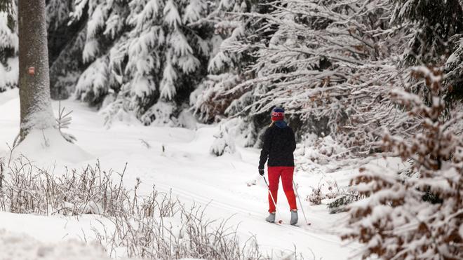 Winterwetter: Der Thüringer Wald lockt mit vielen Möglichkeiten, um sich beim Skifahren, Langlaufen oder Rodeln den Sonntag aktiv zu gestalten.