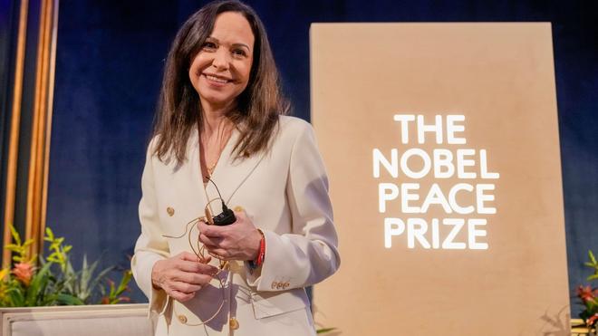 María Corina Machado: Machado hatte ihren Nobelpreis Trump gewidmet. (Archivbild)