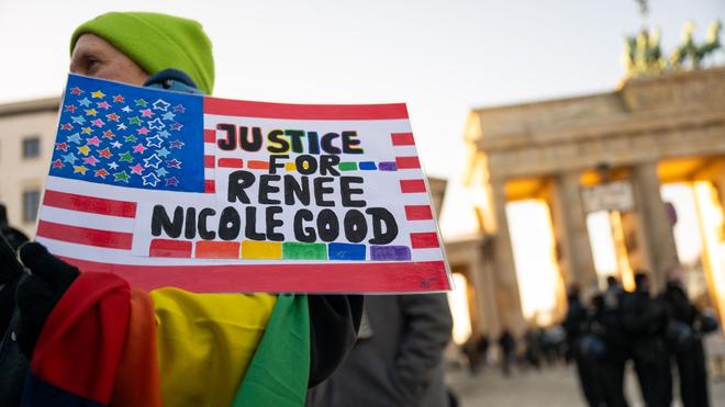 USA: Mit einer Mahnwache in Berlin wird an Renee Nicole Good erinnert.