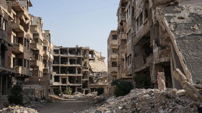 Syrer in Hessen: Syrien gleicht nach seinem langen Bürgerkrieg vielerorts einer Trümmerwüste. (Archivbild)