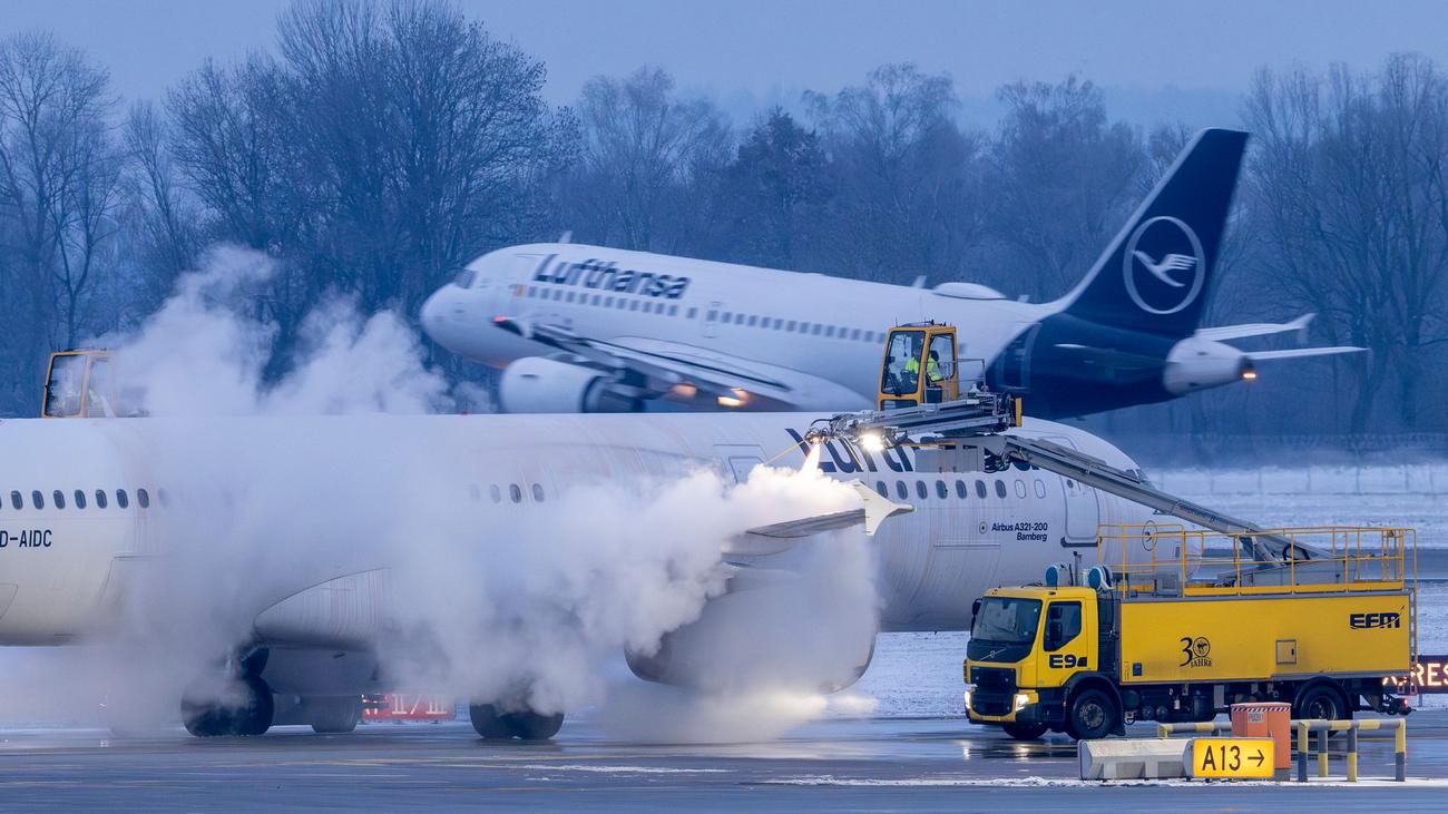 Winterwetter: Flüge an bayerischen Flughäfen wetterbedingt annulliert
