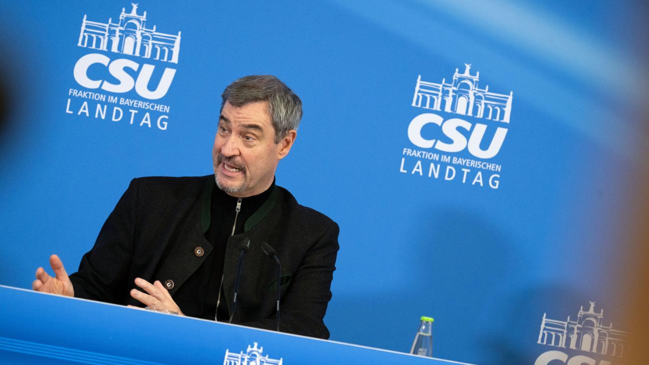 CSU-Fraktionsklausur: Söder schlägt Fusion von Bundesländern und Hymnenpflicht vor