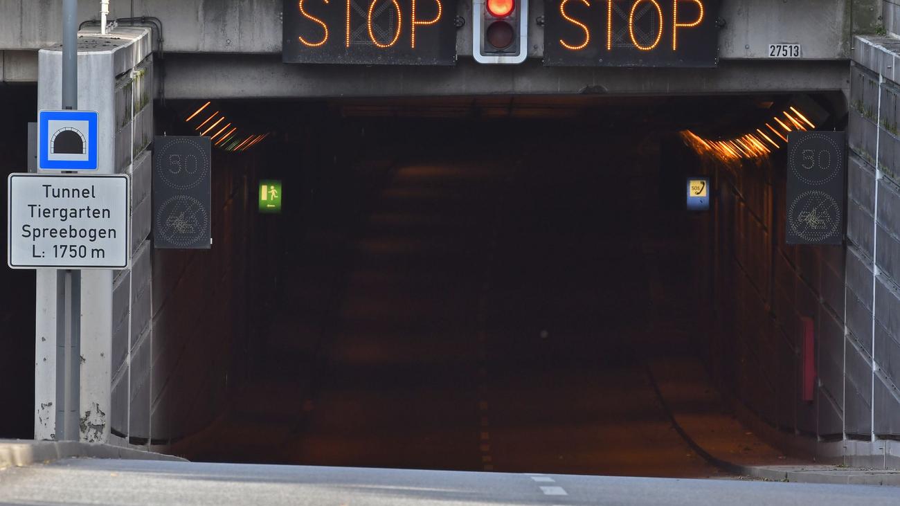 Verkehr: Tiergartentunnel nachts bis Freitag gesperrt