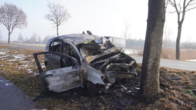 Tödlicher Unfall: Autofahrer prallt tödlich gegen Baum