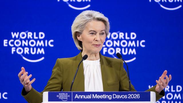 Weltwirtschaftsforum in Davos: Von der Leyen warnt Trump vor Abwärtsspirale