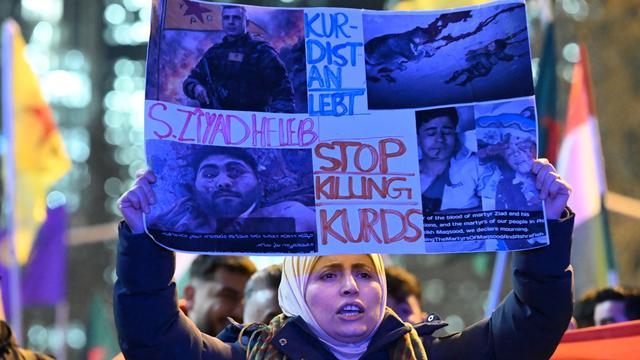 Proteste: Pro-kurdische Demonstrationen in Frankfurt, Kassel und Fulda