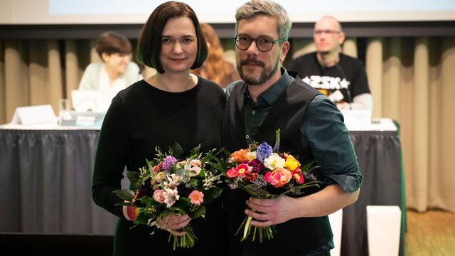 Landesparteitag: Nach Stichwahl: Grüne starten Wahlkampf mit neuem Spitzenduo