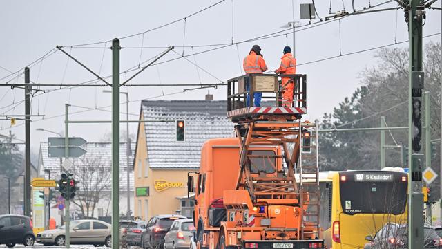 Wetter: Nach Eisregen Berliner Straßenbahn-Verkehr weiter gestört