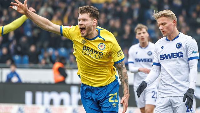 2. Fußball-Bundesliga: Auch ohne Kapitän: Braunschweig bezwingt Karlsruhe