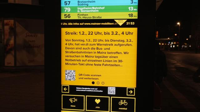 Tarifkonflikt: Warnstreik im Nahverkehr bremst viele Rheinland-Pfälzer aus