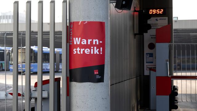 Tarifkonflikt: Warnstreik im Nahverkehr in München und Nürnberg