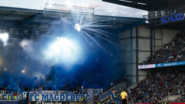 Zweite Fußball-Liga: Pyrotechnik in zwei Spielen: Hohe Geldstrafen für Magdeburg