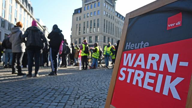Tarife: Verdi macht mit Warnstreiks in Sachsen vor Tarifrunde Druck