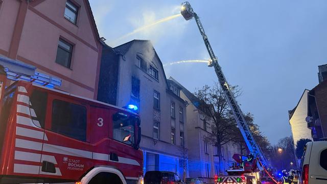 Mehrparteienhaus: Brand in Bochum: Bewohner, Geckos und Katze gerettet