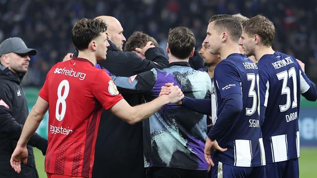 DFB-Pokal: Fokus auf den Aufstieg: Hertha will im Mai trotzdem feiern