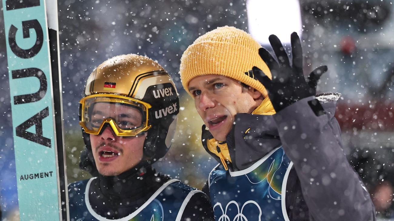 Olympische Winterspiele: Abbruch: Wellinger und Raimund verpassen Medaille im Team