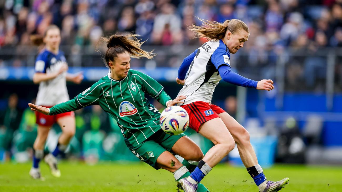 Frauen-Bundesliga: Drei Elfmeter, kein Sieger beim Nordderby HSV gegen Bremen
