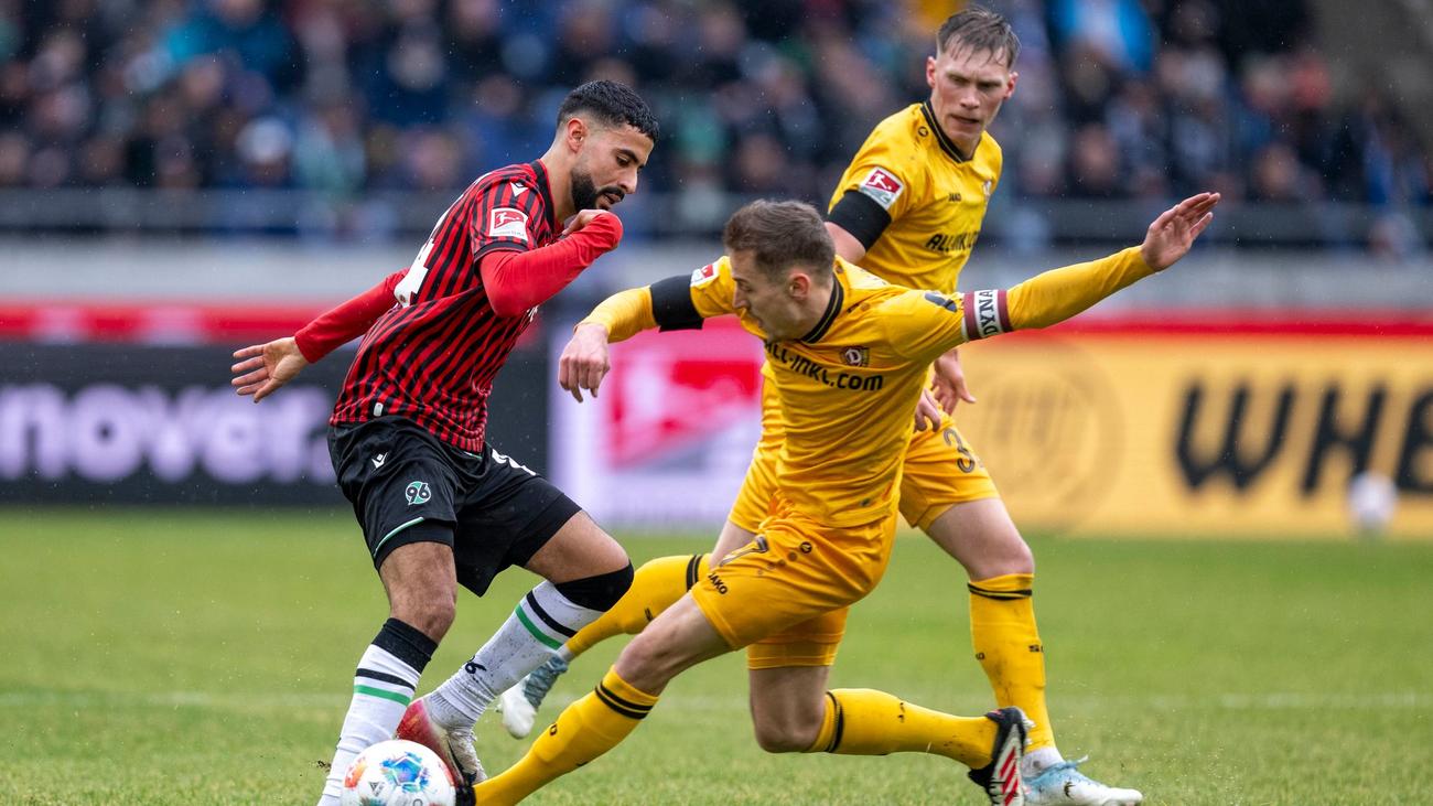 2. Fußball-Bundesliga: Dämpfer für Hannover 96: Remis gegen Dresden und Tomiak-Aus