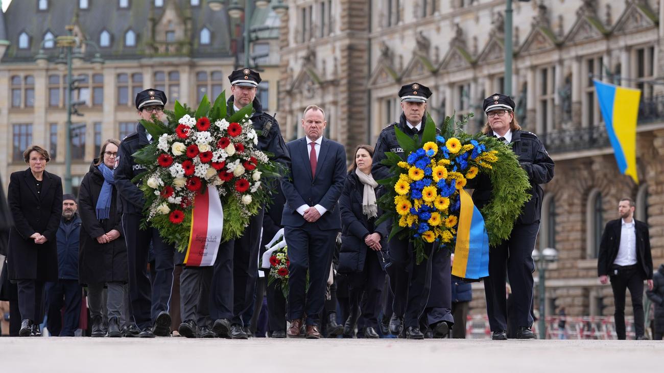 Vier Jahre russische Invasion: Grote verspricht Ukraine weiter Unterstützung aus Hamburg