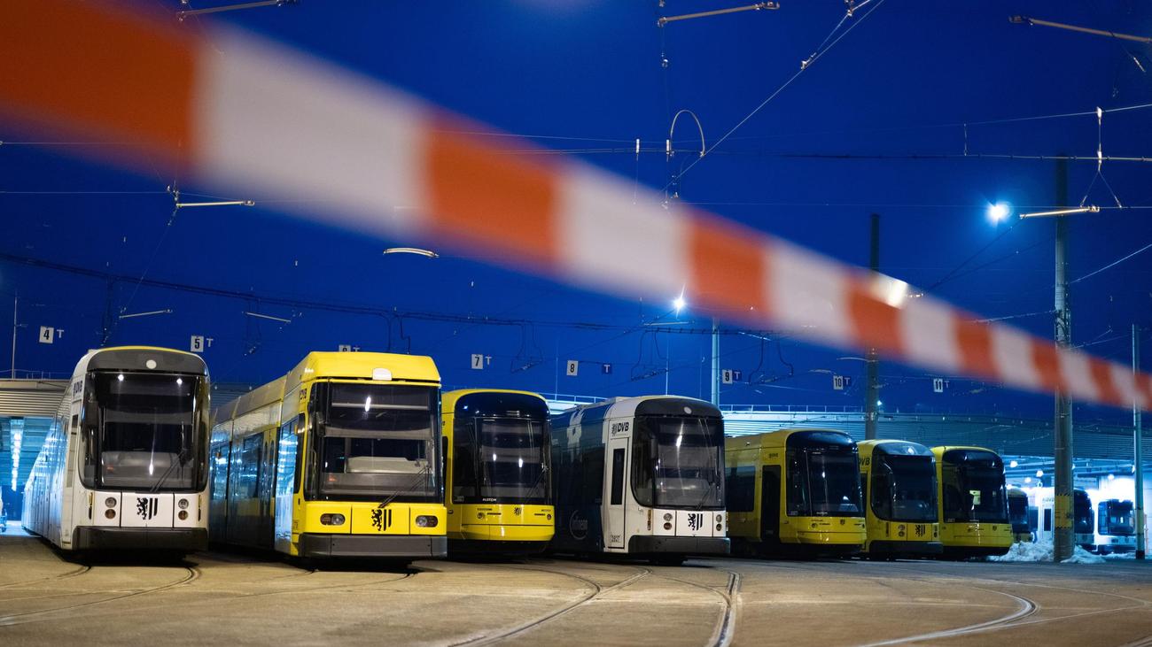 Verdi: ÖPNV-Warnstreik in Sachsen, Sachsen-Anhalt und Thüringen