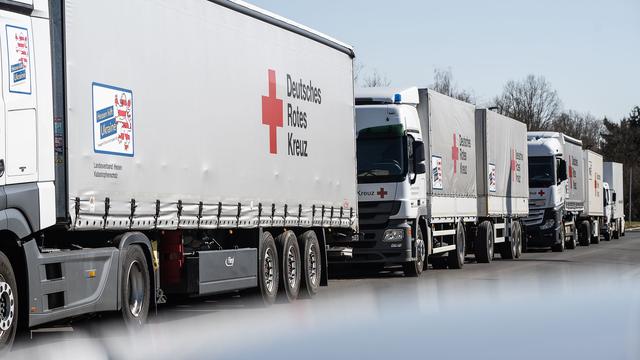 Krieg: Vier Jahre Ukraine-Krieg - Hessens 140. Hilfskonvoi startet