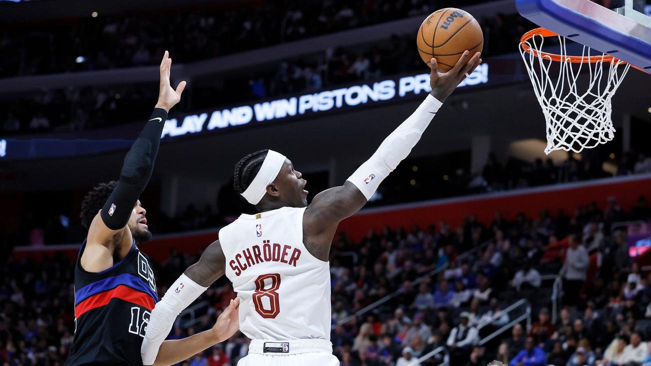 Basketball: Schwacher Schröder verliert mit Cavs bei NBA-Topteam Detroit