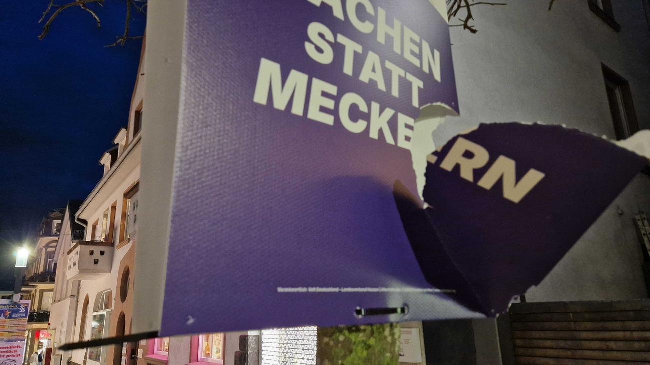 Wahlkampf: Mehr Angriffe auf Wahlplakate in Hessen vor Kommunalwahl