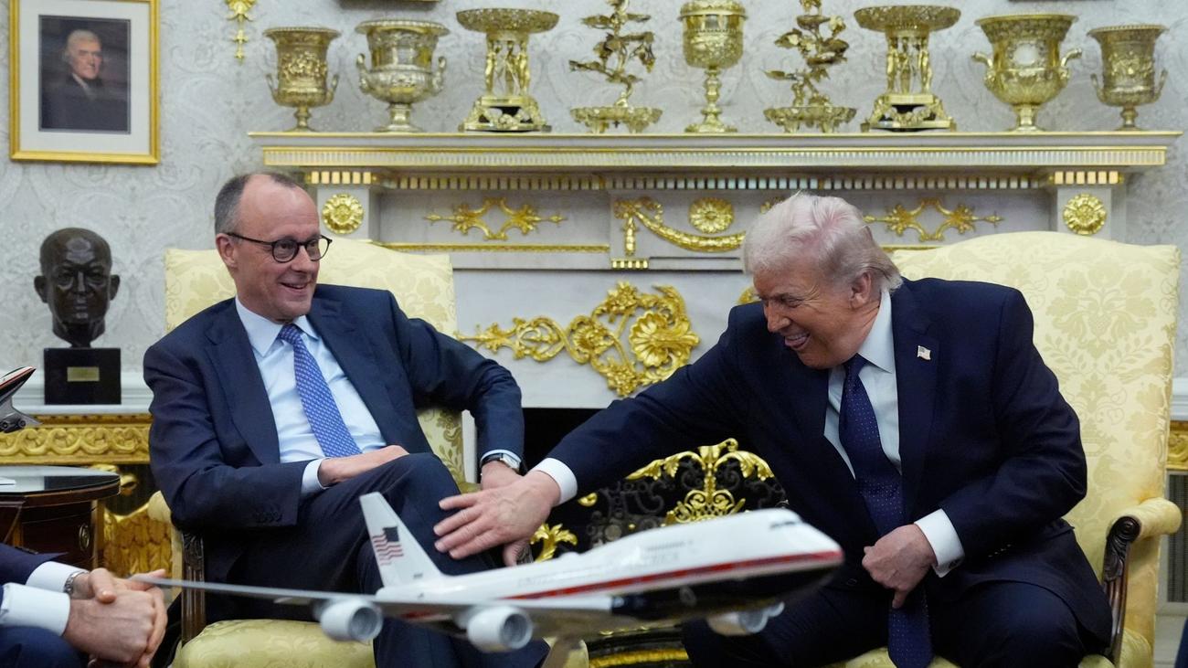 US-Besuch: Merz: Trump will an US-Präsenz in Deutschland festhalten
