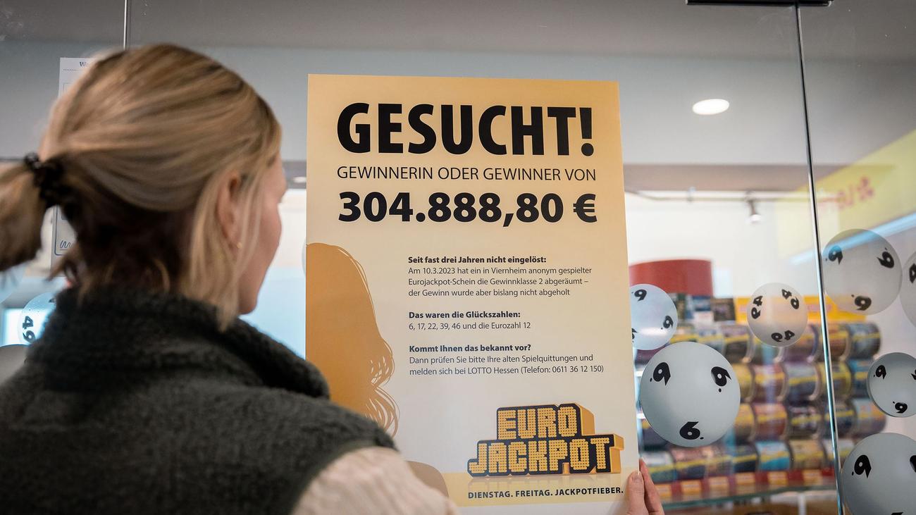 Suchaktion: Lotto Hessen sucht mit Plakaten Gewinner von 300.000 Euro