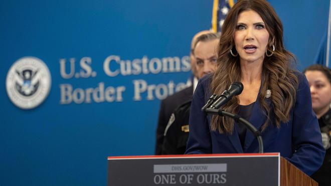 Regierung: Als erste Ministerin der aktuellen Trump-Regierung muss US-Heimatschutzministerin Kristi Noem gehen. (Archivfoto)