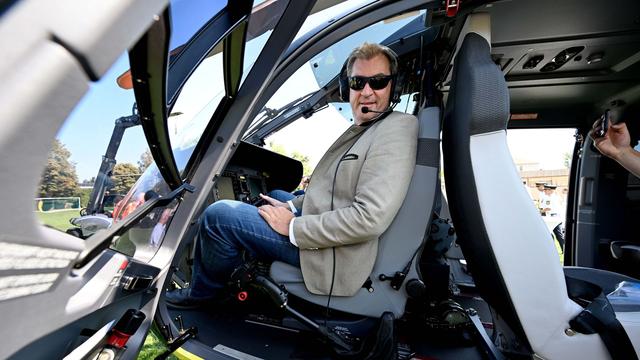 Polizeihubschrauber: Grüne wollen Informationen zu Söder-Flügen einklagen