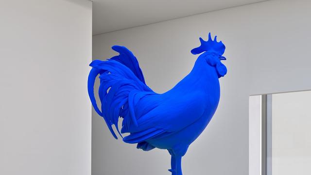 Auffälliges Kunstwerk: Museum Folkwang zeigt metergroßen blauen Hahn
