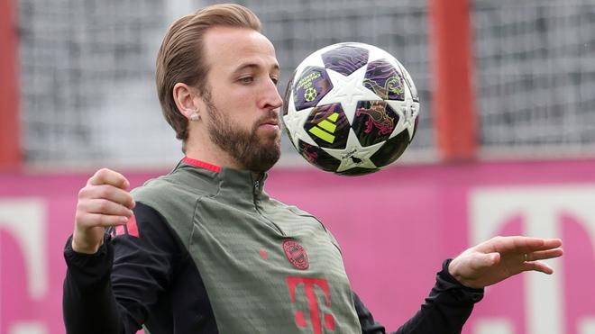  Beim Abschlusstraining in München war Harry Kane dabei.