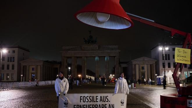 Fotografie: "Earth Hour" in Berlin