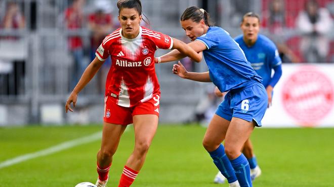 Frauen-Fußball: Katharina Piljic (r) wechselt zur nächsten Saison aus Leverkusen nach Wolfsburg. (Archivbild)