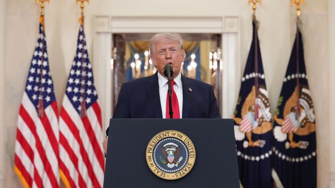 Iran-Krieg: Trump spricht in seiner Rede an die Nation.