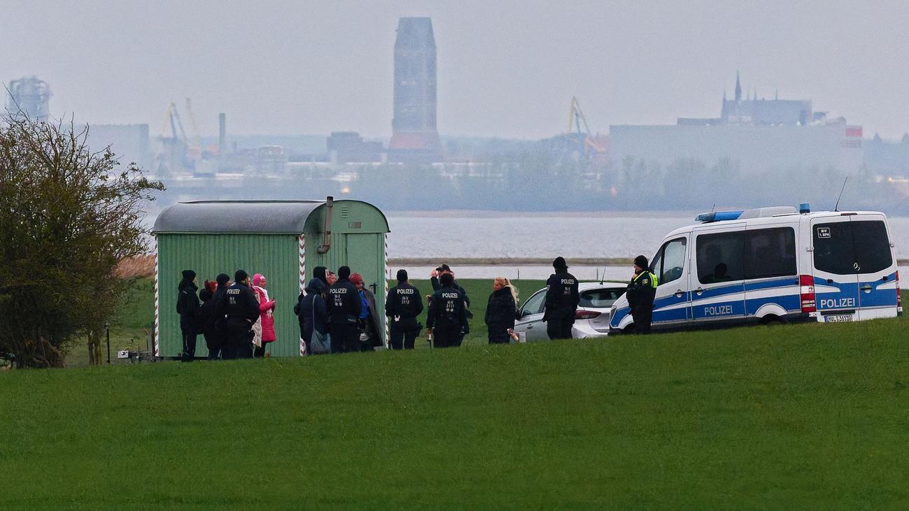 Gestrandeter Wal: Demonstration für Walrettung - Polizei schreitet ein