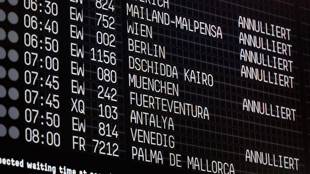 Streik an Flughäfen in NRW: Pilotenstreik: Flugausfälle in Düsseldorf und Köln/Bonn