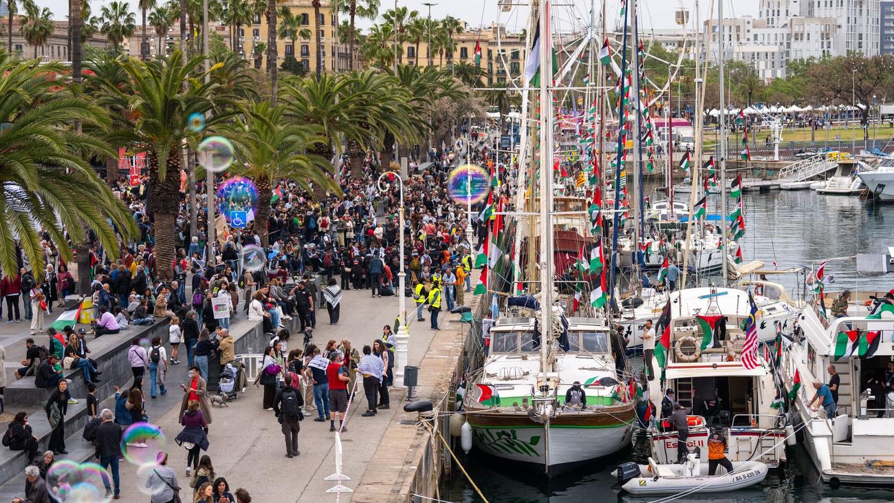 Nahost-Konflikt: Gaza-Hilfsflotte startet in Barcelona neuen Versuch