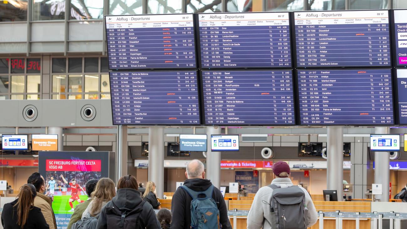 Luftverkehr: Mehr als 60 Flugausfälle in Hamburg wegen Streiks