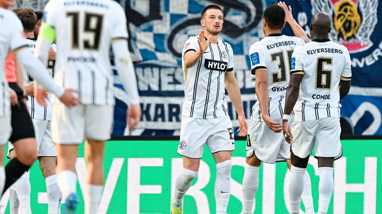 2. Bundesliga: Sieg gegen KSC: Elversberg vorerst Dritter