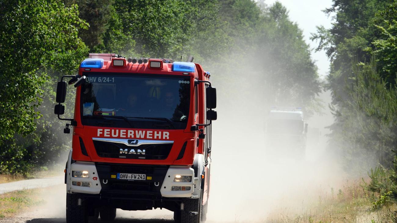 Trockenheit: Einsatzkräfte trainieren für große Waldbrände