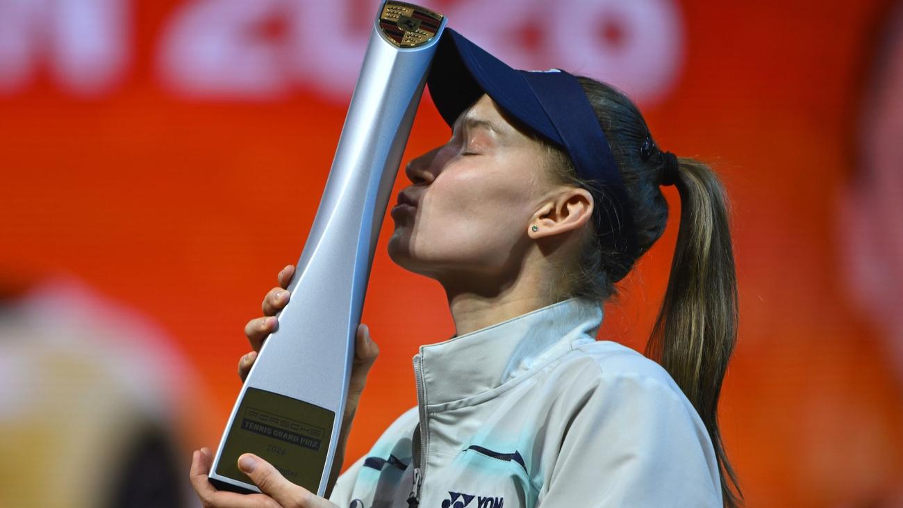 Tennis: Rybakina kürt sich erneut zur Stuttgart-Siegerin