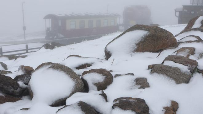 Wetter: Auf dem Brocken in Harz ist es heute noch einmal winterlich. (Archivbild)