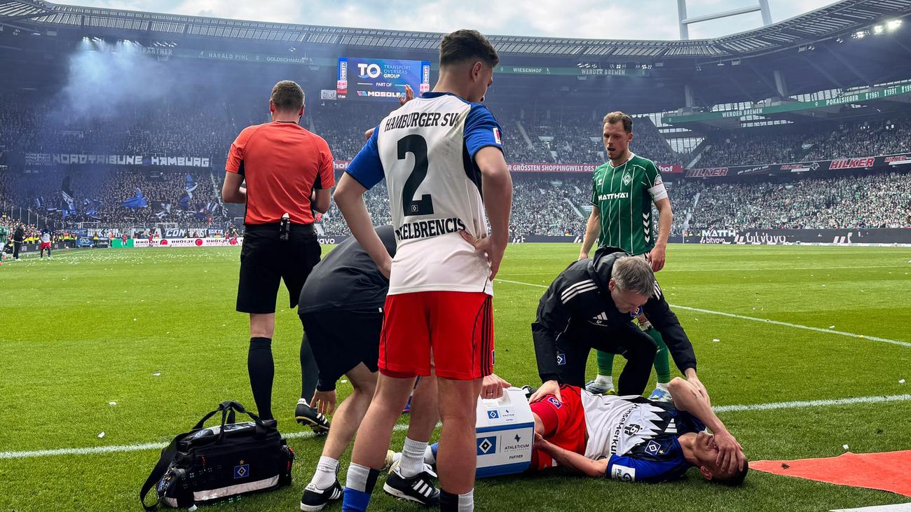 Fußball-Bundesliga: Muheim vor Saison-Aus beim HSV - Otele zwei Spiele gesperrt
