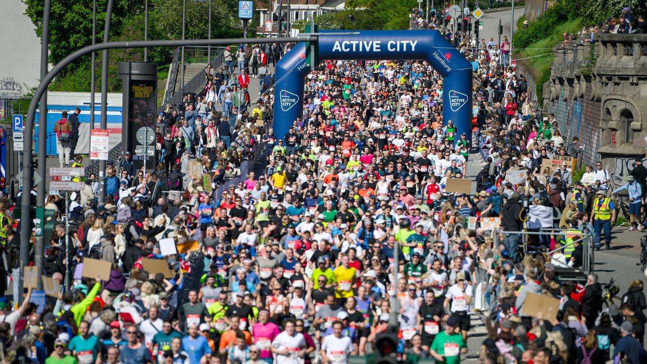 Lauf-Spektakel: Hamburg-Marathon: Jubiläum im Zeichen der Olympia-Bewerbung
