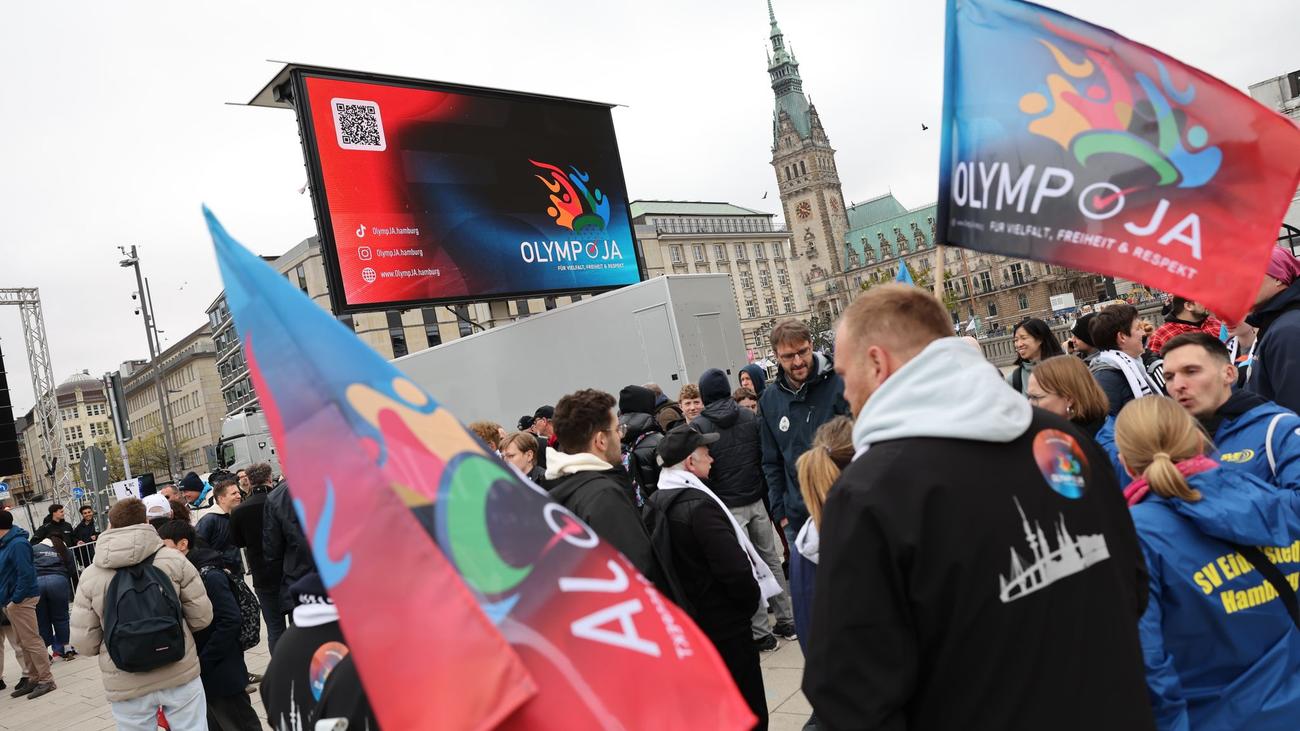 Spiele in Hamburg: Hamburger Initiative wirbt bei Kundgebung für Olympia