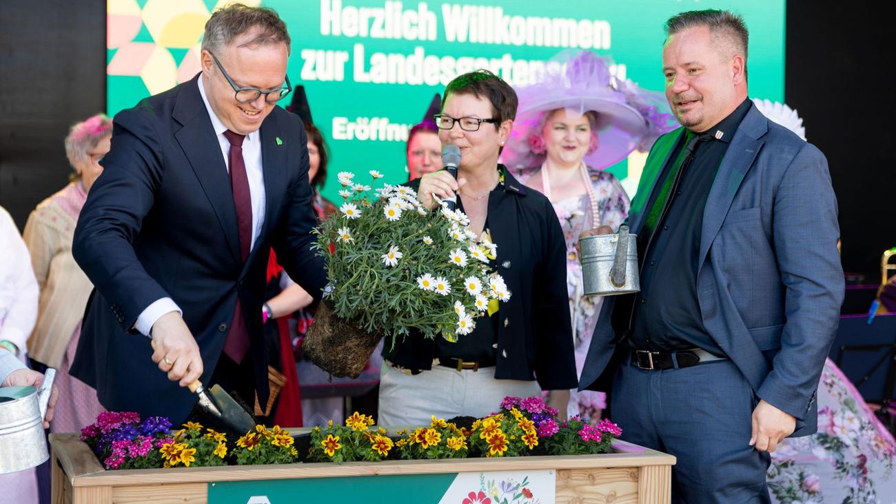 Hunderttausende erwartet: Landesgartenschau eröffnet - was Voigt den Besuchern rät