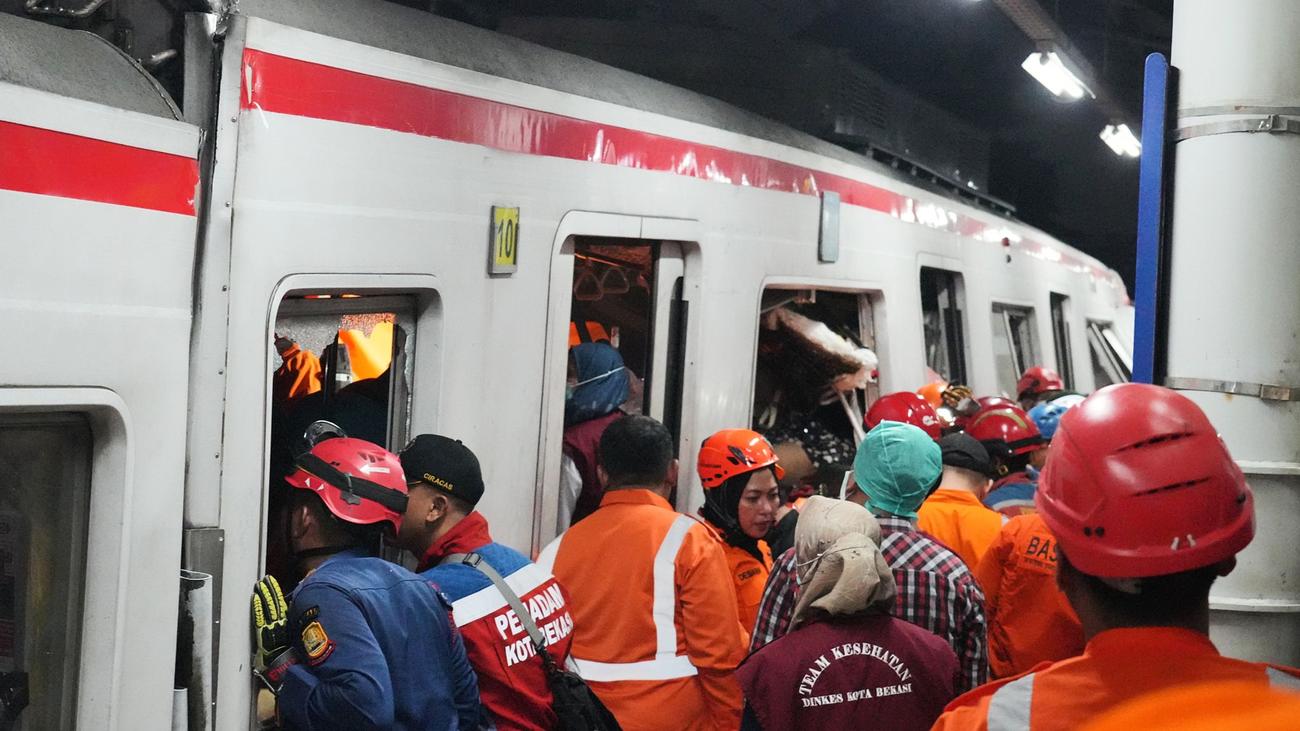Indonesien: Mindestens drei Tote bei Zugunglück nahe Jakarta